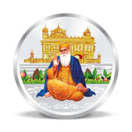 Load image into Gallery viewer, Taraash 999 Silver Color Guru Nanak Dev ji 100 gm Coin For Gifting - Taraash