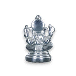 Load image into Gallery viewer, Taraash 999 Silver Ganesha Sitting on Aasan with Farshi in Hands Idol For Gifting - Taraash