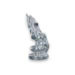 Load image into Gallery viewer, Taraash 999 Silver Ganesha with aura crown sitting on heighted seat Idol For Gifting - Taraash