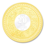 Taraash 999 Silver George V King Emperor Two - Tone Coin COIN-GVKG 20G - Taraash