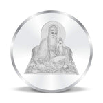 Load image into Gallery viewer, Taraash 999 Silver Guru Nanak Dev ji 20 gm Coin For Gifting - Taraash