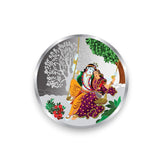 Taraash 999 Silver Multicolor Radha Krishna 100 Gram Coin CF26R9G100W - Taraash