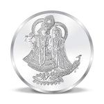 Load image into Gallery viewer, Taraash 999 Silver Radha Krishna 10 Gram Coin CF19R9G10W - Taraash