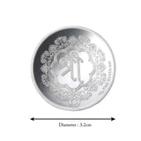Taraash 999 Silver Trimurti 10gm Coin For Gifting CF29R2G10W - Taraash