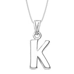 Load image into Gallery viewer, Taraash Alphabet 'K' with 18" Chain 925 Sterling Silver Pendant For Unisex COMBO PD 84 - Taraash