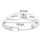 Load image into Gallery viewer, Taraash CZ 925 Sterling Silver Toe Ring For Women LR0872S - Taraash