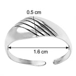 Load image into Gallery viewer, Taraash Engraved Pattern 925 Sterling Silver Toe Ring For Women LR0634A - Taraash
