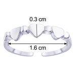 Load image into Gallery viewer, Taraash Heart 925 Sterling Silver Toe Ring For Women LR0720S - Taraash