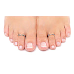 Load image into Gallery viewer, Taraash Heart Cutwork Toe Ring 925 Sterling Silver LR0823A - Taraash