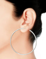 Load image into Gallery viewer, Taraash Hoop Earring 925 Sterling Silver For Women H42050M - Taraash