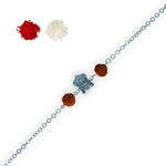 Load image into Gallery viewer, Taraash Shree Tirupati Balaji 925 Sterling Silver Rakhi - Taraash