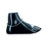 Load image into Gallery viewer, Taraash Single Line Plain Ball Ending with Charm 925 Silver Anklet For Women AN0523S - Taraash