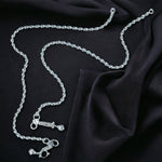 Load image into Gallery viewer, Taraash Single Line Plain Ball Ending with Charm 925 Silver Anklet For Women AN0523S - Taraash