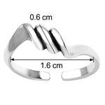 Load image into Gallery viewer, Taraash Spiral 925 Sterling Silver Toe Ring For Women LR0655A - Taraash
