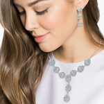 Load image into Gallery viewer, Taraash Sterling Silver 925 White Cz Necklace Set For Women - Taraash