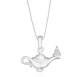 Load image into Gallery viewer, Taraash Sterling Silver Aladdin Genie's Lamp Pendant With Chain For Men COMBO PDCH 125 - Taraash