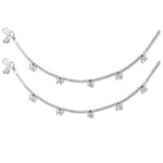 Load image into Gallery viewer, Taraash Sterling Silver Chain Enamel Anklet for Women - Taraash