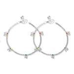 Load image into Gallery viewer, Taraash Sterling Silver Chain Enamel Anklet for Women - Taraash