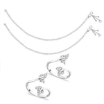Load image into Gallery viewer, Taraash Sterling Silver Combo of Anklet & Toe Ring COMBO ANTR 15 - Taraash