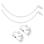 Load image into Gallery viewer, Taraash Sterling Silver Combo of Anklet & Toe Ring COMBO ANTR 16 - Taraash