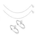 Load image into Gallery viewer, Taraash Sterling Silver Combo of Anklet & Toe Ring For Women COMBO ANTR 109 - Taraash