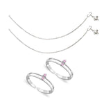 Load image into Gallery viewer, Taraash Sterling Silver Combo of Anklet & Toe Ring For Women COMBO ANTR 33 - Taraash