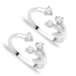 Load image into Gallery viewer, Taraash Sterling Silver Combo of Anklet & Toe Ring For Women COMBO ANTR 36 - Taraash