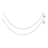 Taraash Sterling Silver Combo of Anklet & Toe Ring For Women COMBO ANTR 44 - Taraash