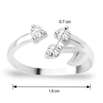 Load image into Gallery viewer, Taraash Sterling Silver Combo of Anklet & Toe Ring For Women COMBO ANTR 46 - Taraash