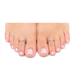 Load image into Gallery viewer, Taraash Sterling Silver Combo of Anklet & Toe Ring For Women COMBO ANTR 47 - Taraash