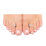 Taraash Sterling Silver Combo Of Anklet & Toe Ring For Women COMBO ANTR 56 - Taraash