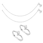 Load image into Gallery viewer, Taraash Sterling Silver Combo Of Anklet & Toe Ring For Women COMBO ANTR 59 - Taraash