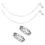 Load image into Gallery viewer, Taraash Sterling Silver Combo Of Anklet & Toe Ring For Women COMBO ANTR 67 - Taraash