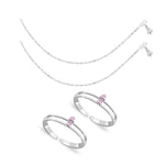 Load image into Gallery viewer, Taraash Sterling Silver Combo Of Anklet & Toe Ring For Women COMBO ANTR 73 - Taraash