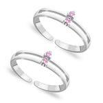 Load image into Gallery viewer, Taraash Sterling Silver Combo Of Anklet & Toe Ring For Women COMBO ANTR 73 - Taraash