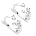 Load image into Gallery viewer, Taraash Sterling Silver Combo Of Anklet & Toe Ring For Women COMBO ANTR 76 - Taraash