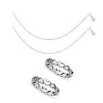 Load image into Gallery viewer, Taraash Sterling Silver Combo Of Anklet & Toe Ring For Women COMBO ANTR 77 - Taraash