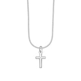Taraash Sterling Silver Cross Pendant With Chain For Unisex COMBO PDCH 146 - Taraash