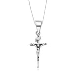 Load image into Gallery viewer, Taraash Sterling Silver Cross Pendant With Chain For Unisex COMBO PDCH 62 - Taraash
