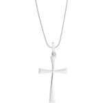 Load image into Gallery viewer, Taraash Sterling Silver Cross Pendant With Chain For Unisex COMBO PDCH 66 - Taraash