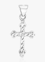 Load image into Gallery viewer, Taraash Sterling Silver Cz Cross Pendant With Chain For Unisex COMBO PDCH 81 - Taraash