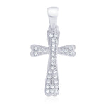 Load image into Gallery viewer, Taraash Sterling Silver Cz Cross Pendant With Chain For Women COMBO PDCH 142 - Taraash