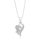 Load image into Gallery viewer, Taraash Sterling Silver Cz Heart Shape Pendant With Chain For Women COMBO PDCH 139 - Taraash