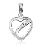 Load image into Gallery viewer, Taraash Sterling Silver Cz Heart Shape Pendant With Chain For Women COMBO PDCH 99 - Taraash