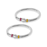 Load image into Gallery viewer, Taraash Sterling Silver Enamel Bangle Kada For Women - Taraash
