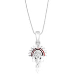 Load image into Gallery viewer, Taraash Sterling Silver Enamel Ganpati Pendant With Chain COMBO PDCH 89 - Taraash