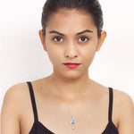 Load image into Gallery viewer, Taraash Sterling Silver Enamel Peacock With Hanging Pearl Pendant For Women PD2079S - Taraash