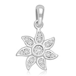 Load image into Gallery viewer, Taraash Sterling Silver Floral Cz Pendant With Chain For Women COMBO PDCH 106 - Taraash