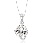 Load image into Gallery viewer, Taraash Sterling Silver Ganeshji Pendant With Chain For Unisex COMBO PDCH 74 - Taraash