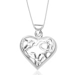 Load image into Gallery viewer, Taraash Sterling Silver Heart Pendant With Chain For Girls COMBO PDCH 82 - Taraash
